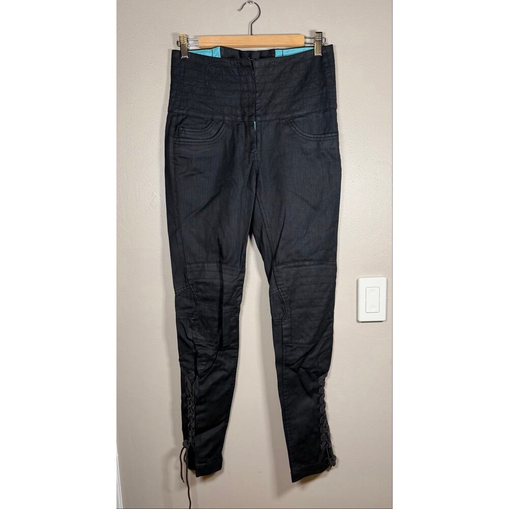 Vintage Y2K Gsus Industries Lace Up Moto Pants size 27